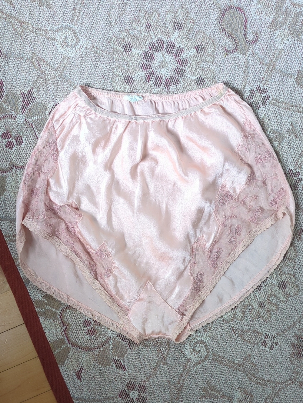 Vintage "Alluring Undies" 30s Silk Tap Pants Panty S M
